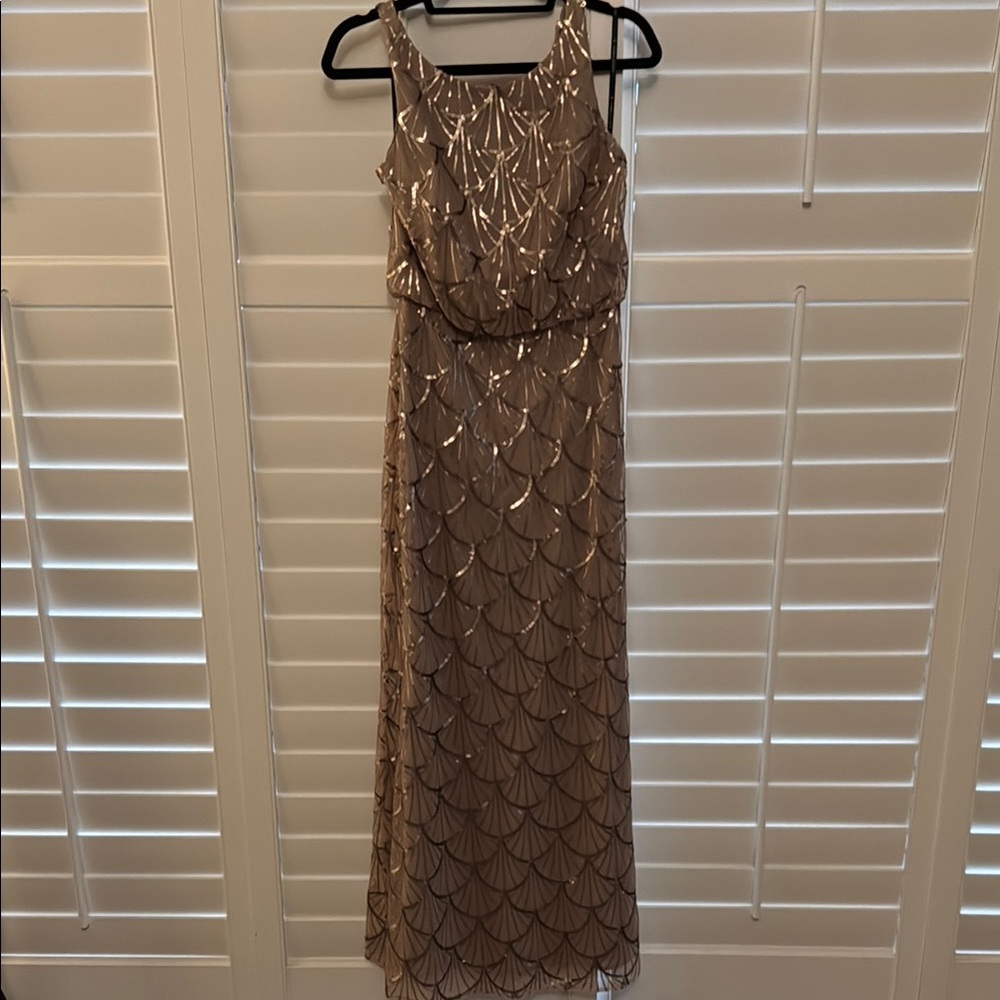 Elegant Brown Evening Gown